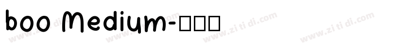 boo Medium字体转换